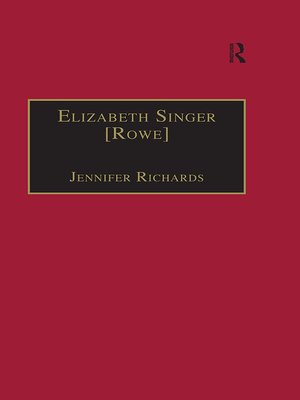cover image of Elizabeth Singer [Rowe]